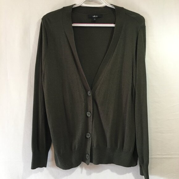 Ellos Button up Boxy Cardigan - Picture 1 of 3